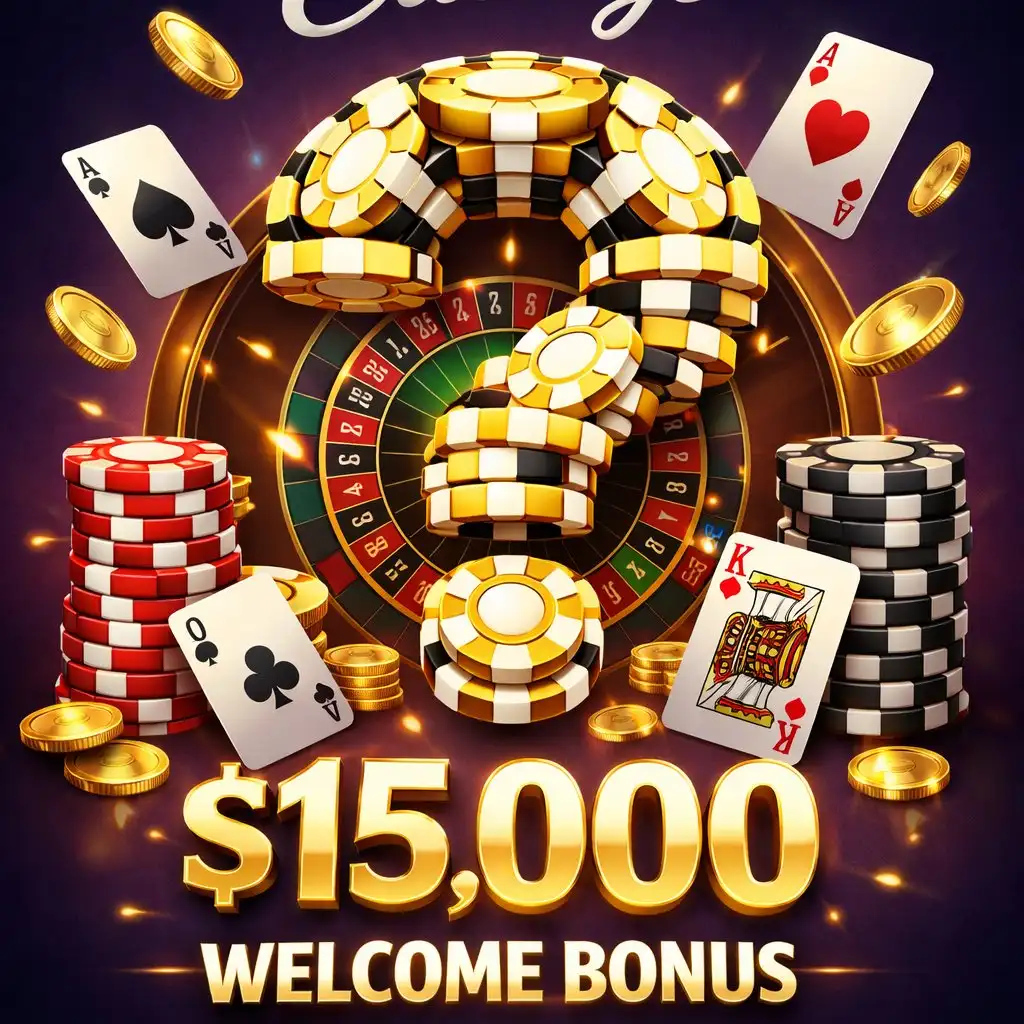 Casiny FAQ welcome bonus information $15,000 package
